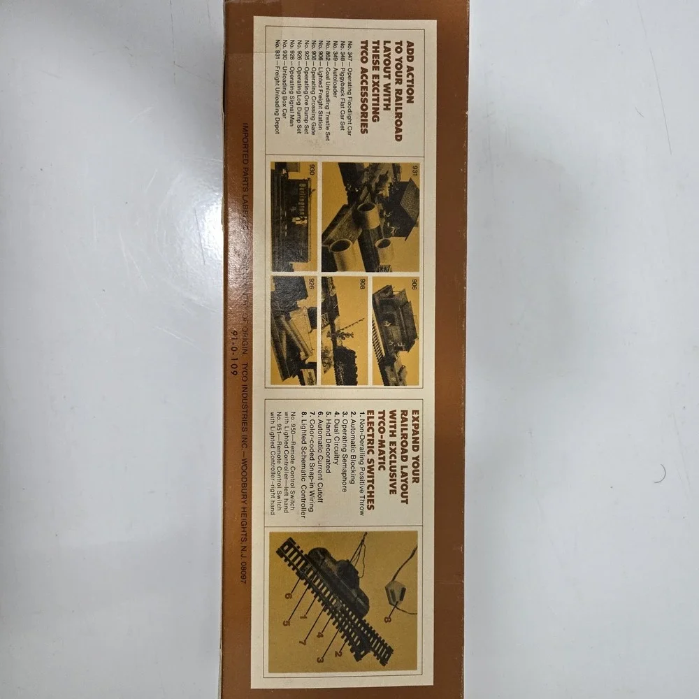 Vintage TYCO HO Scale Freight Car Lot Southern Log Car & CB&Q Hopper w/ Boxes